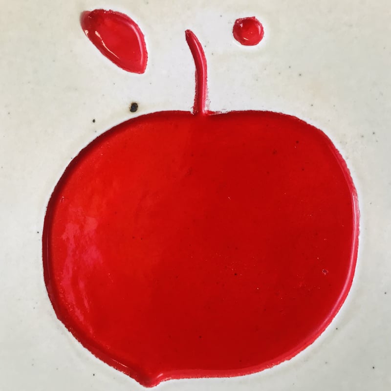 Sylvia leuchovius 】赤いリンゴの陶板《Rörstrand》 | sugal