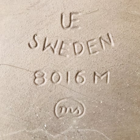 【Mari Simmulson】ブルーの鳥の陶板《Upsala Ekeby》
