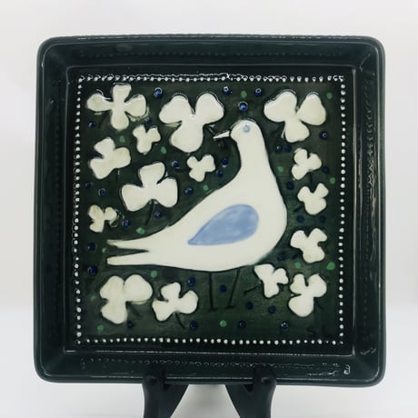 【Sylvia leuchovius 】鳥の絵皿陶板３《Rörstrand》