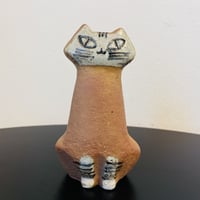 【Lisa Larson / リサラーソン】Lilla Zoo　お座りネコ《Gustavsberg》