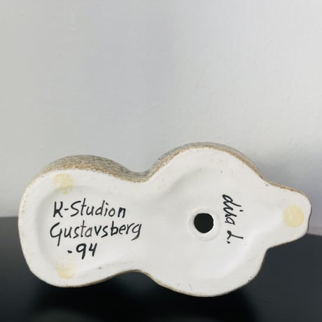 【Lisa Larson / リサラーソン】初期作品☆ グレーのプードル《Gustavsberg　K-sutdio》