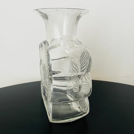 《Riihimaen Lasi》Amuletti　フラワーベース　クリア　【Tamara Aladin】