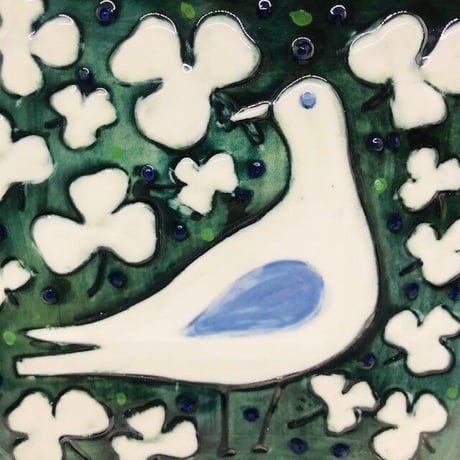 ☆ご予約品☆【Sylvia leuchovius 】鳥の絵皿陶板２《Rörstrand》