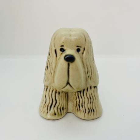 【Lisa Larson / リサラーソン】　Kennel　白スパニエル　《Gustavsberg》