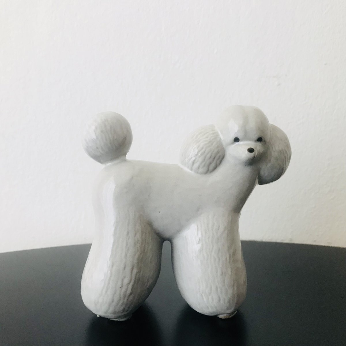 リサラーソンVOV プードル北欧可愛いヴィンテージ犬工芸品置物
