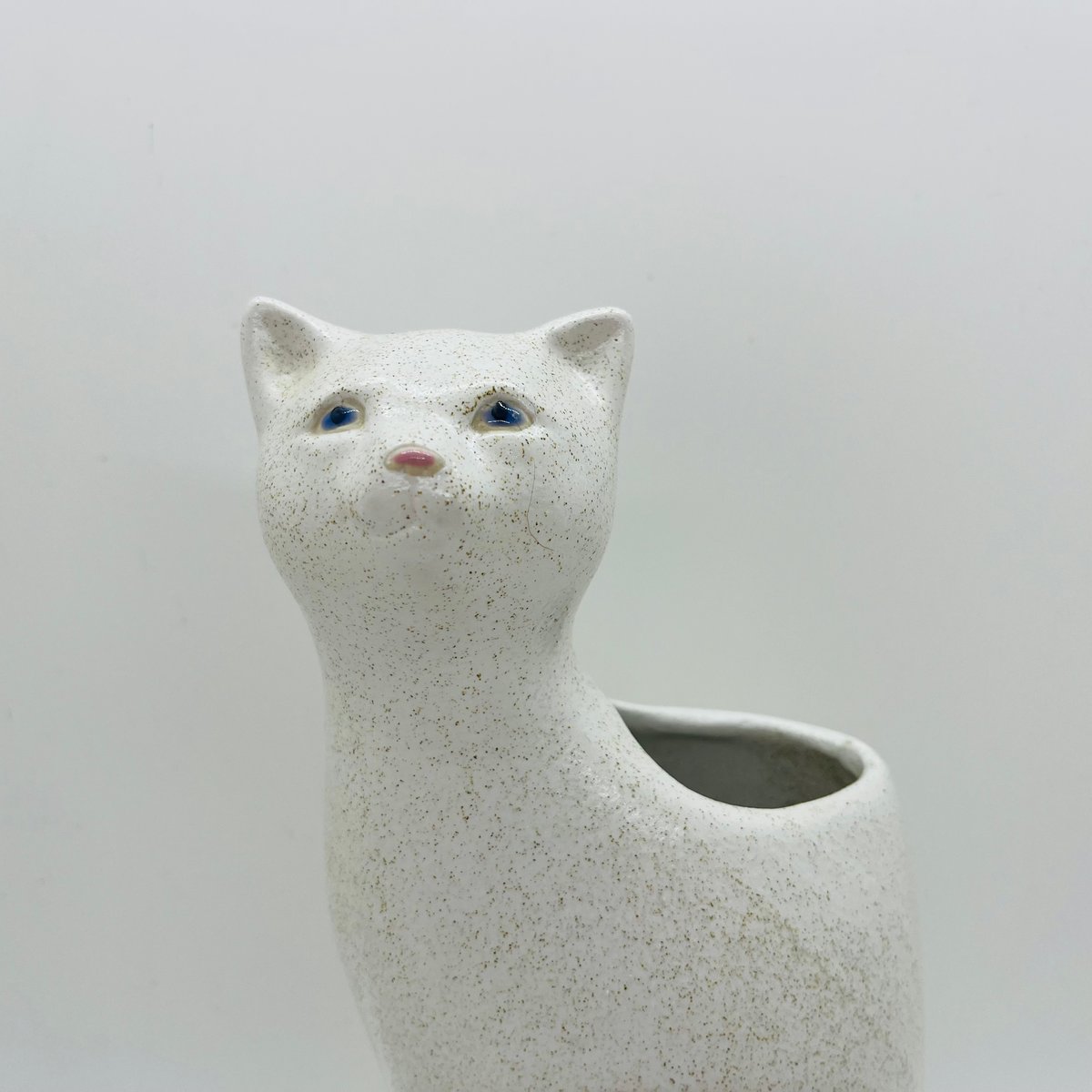 オニキス猫(ペルー産)&ガラス細工&陶器犬 オニキス猫(ペルー産