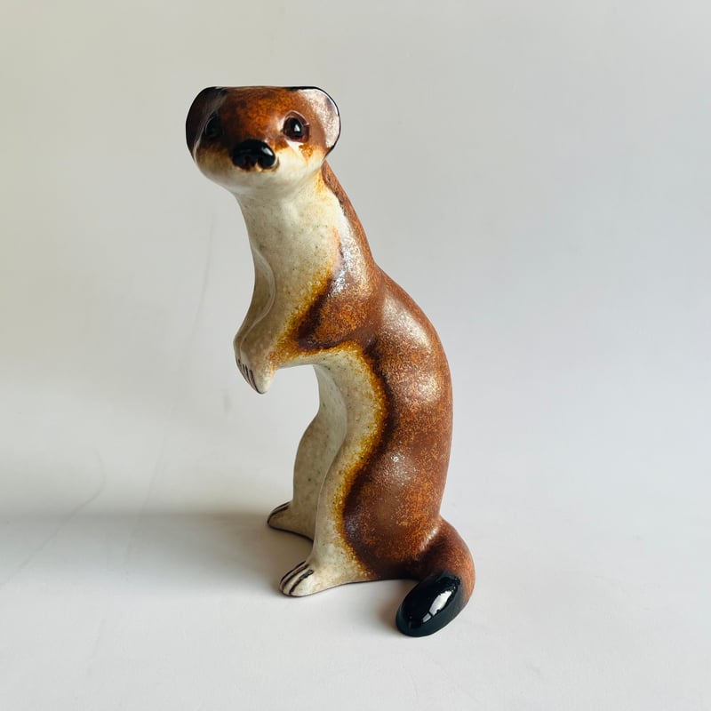 Nittsjö 》 茶色のイタチのオブジェ【Thomas Hellstorm】-A | su