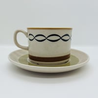 ARABIA》Teema コーヒーカップ＆ソーサー グレー【廃盤色】③ | sugallery