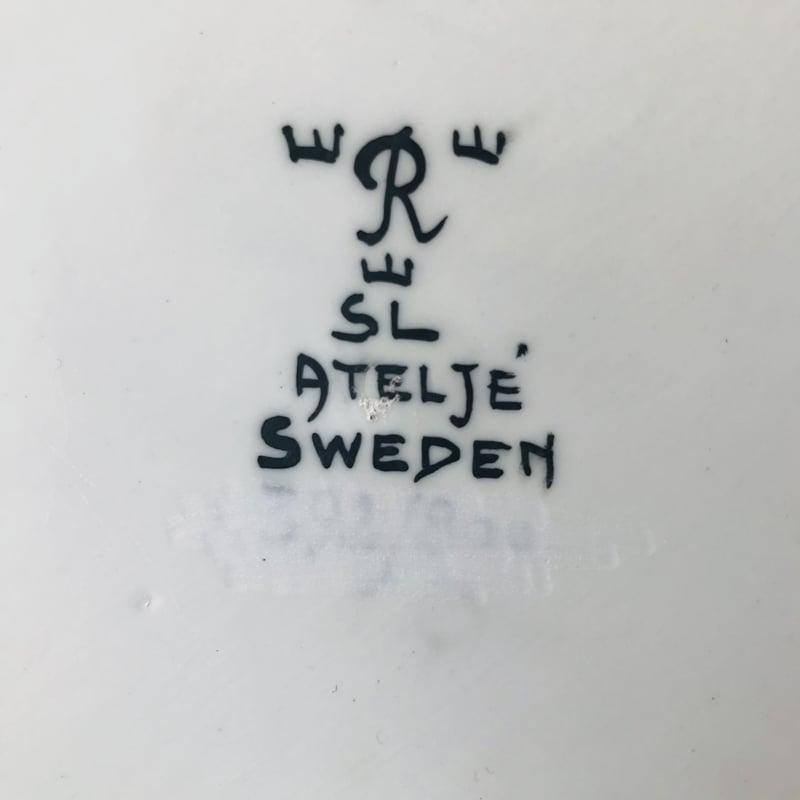 Sylvia leuchovius 】4羽の鳥の絵皿陶板《Rörstrand》 | suga