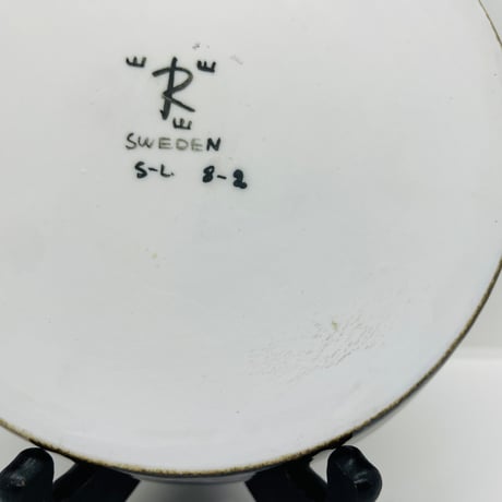 【Sylvia leuchovius 】お花と蝶の絵皿《ロールストランド》
