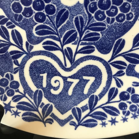 《Gustavsberg》クリスマスイヤープレート  1977年　箱付き