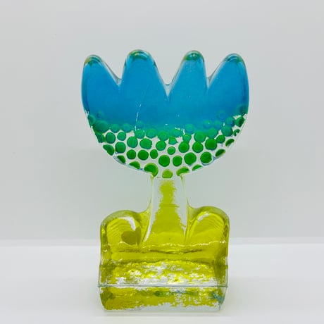 ブルーのチューリップ 《Sea Glasbruk》