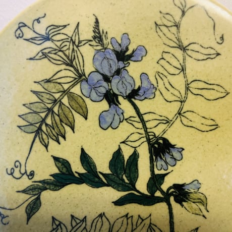 【Gunvor Olin-Gronqvist】 Vicia sepium 陶板《Arabia 》