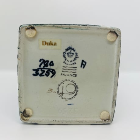 《Royal Copenhagen》  Baca フラワーベース　ブルー 【Nils Thorsson】-A