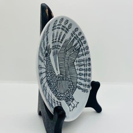 【Sylvia leuchovius 】ニワトリの小さな絵皿《Rörstrand》 -A