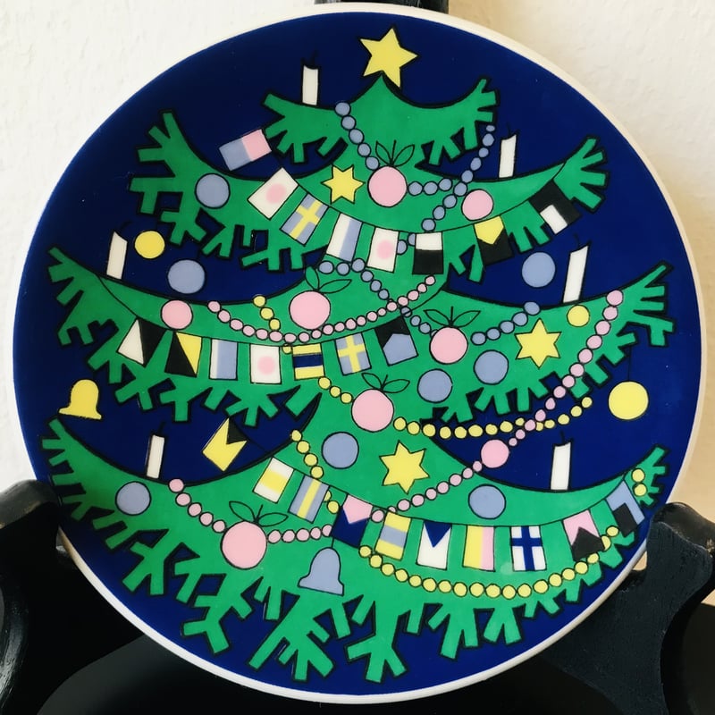 トールペイント　クリスマスの絵皿 トールペイント クリスマスの絵皿