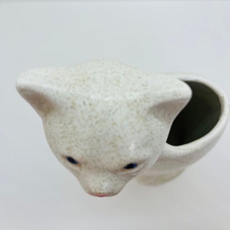 《Vallis Keramik 》 白猫のフラワーベース