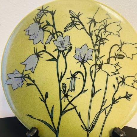 【Gunvor Olin-Gronqvist】 Campanula rotundifolia 陶板《Arabia 》