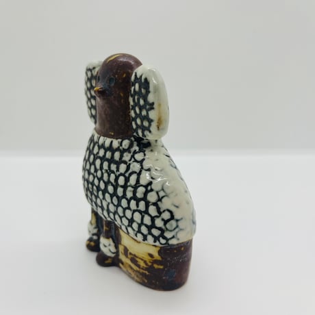 【Lisa Larson / リサラーソン】　Kennel　Tvlling  Pudlar　左向きプードル　《Gustavsberg》