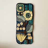 【Irma Yourstone】植物の陶板