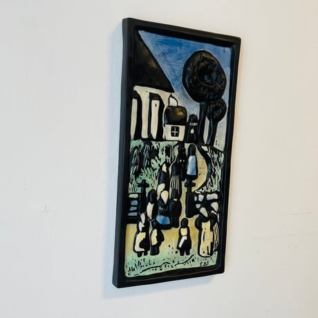 【Svend Aage Jensen】ボーンホルム島の陶板《Søholm》