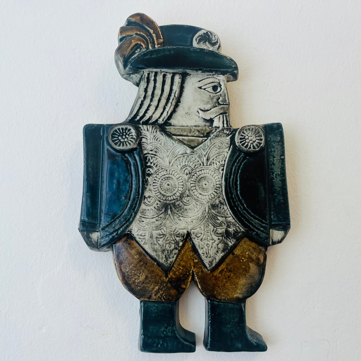 (週末セール)リサラーソン  ドラバント　置物　 近衛兵　壁掛け　陶板 週末セール)リサラーソン ドラバント 置物 近衛兵 壁掛け 陶板