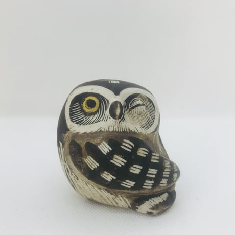【Edvard Lindahl】ウインクするフクロウのオブジェ《Gustavsberg》