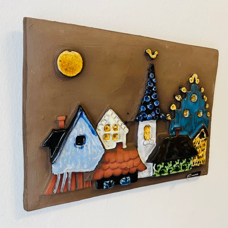 Jie Gantofta 北欧の街並み　Annika Khilman　北欧　陶板 ちょっと訳あり《Jie Gantofta》 北欧の街並み【Annika Khilman