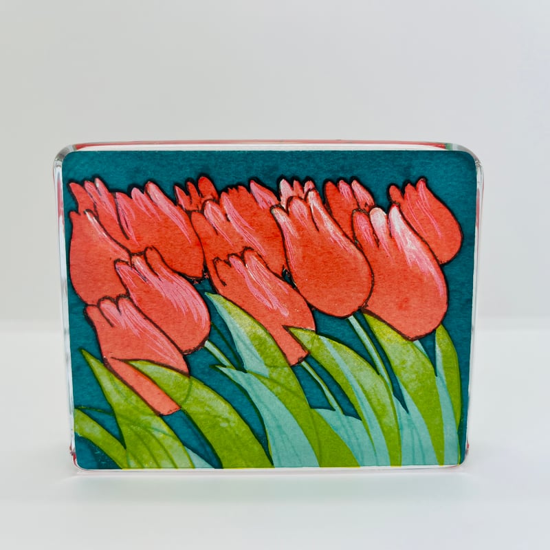 Helja Liukko-Sundstrom】チューリップのガラスカード《Iitala》 |