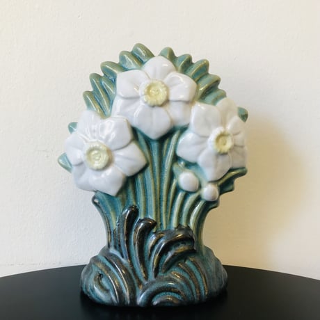 《Ego Stengods》白いお花の立体陶板