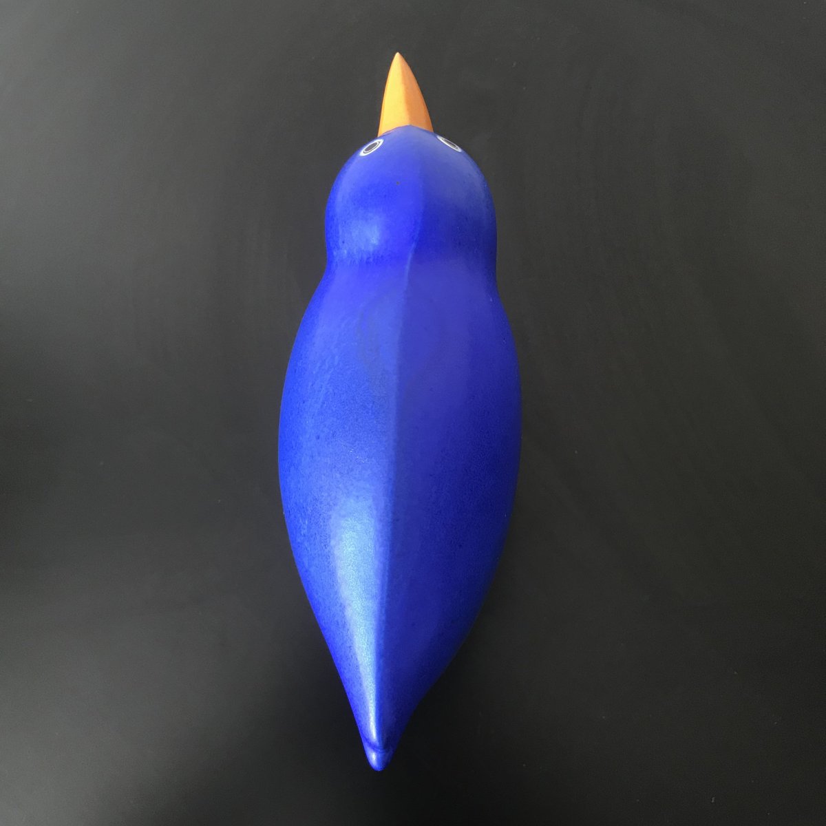 ハワード・スミス　鳥　Lisa ブルー ハワード・スミス 鳥 Lisa ブルー アラビア製 Lisa 鳥の置物 / Arabia