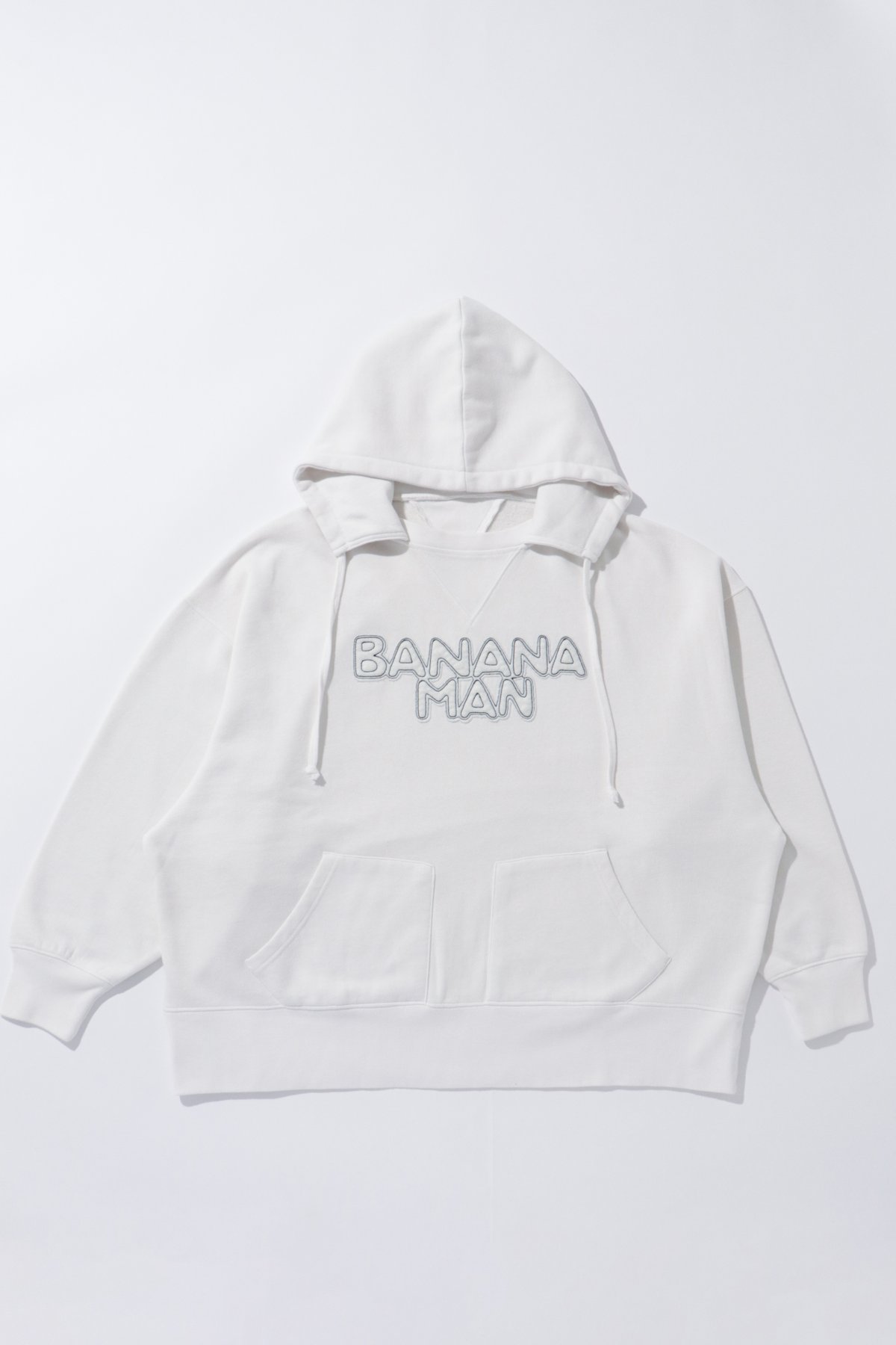 バナナマン フェルトロゴパーカー ショート丈 POPUP STORE 限定 フェルトロゴパーカー | bananaman goods store