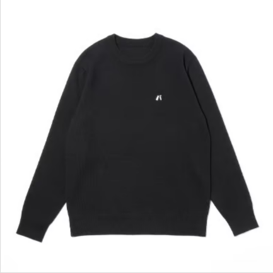 ニット クルーネック（ブラック） | bananaman goods store