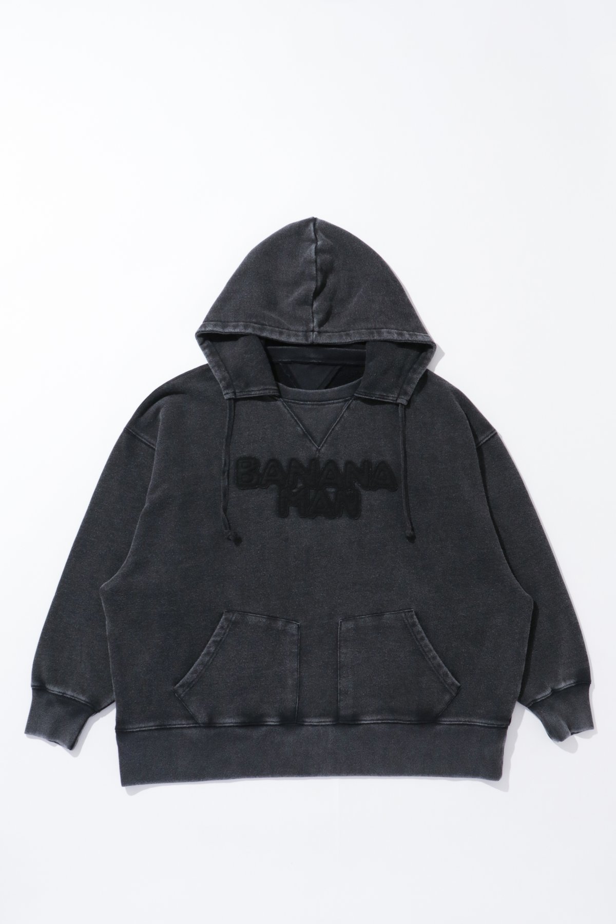 マル丸商品　BLACKCOMMEdesGARÇONSナイロンパーカー フェルトロゴパーカー | bananaman goods store