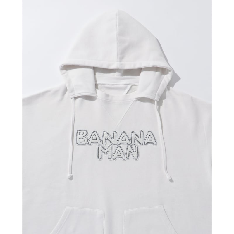 バナナマン フェルトロゴパーカー ショート丈 POPUP STORE 限定 フェルトロゴパーカー | bananaman goods store