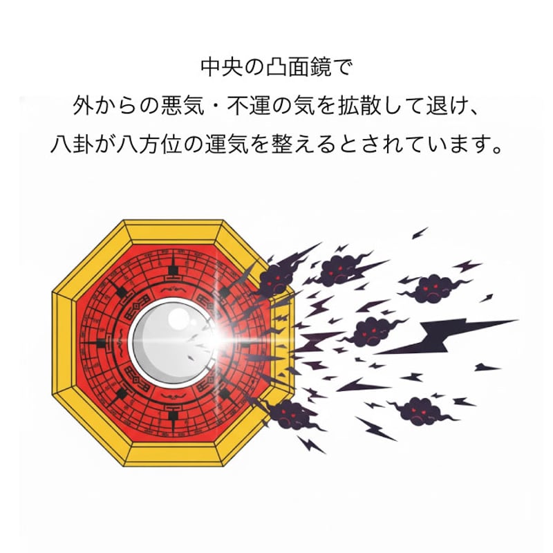 風水の殺封じアイテム】八卦羅盤 凸面鏡 【八卦の護符鏡】 | 暦(こよみ