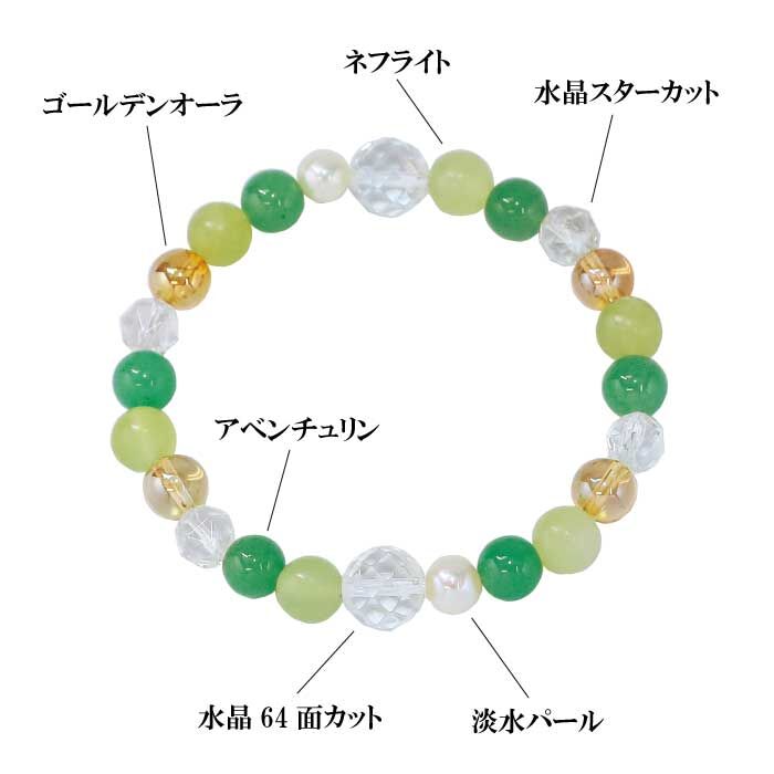 健康運ブレスレット HL-2379【パワーストーン 健康運 浄化 開運