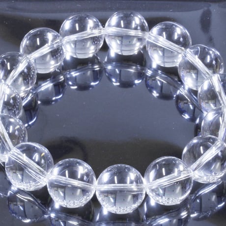 【送料無料】水晶ブレスレット14mm  HL-1970【パワーストーン 数珠 魔よけ 魔除け 厄除け 浄化 開運 ブレスレット 天然石 水晶】