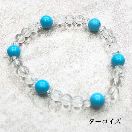 誕生石ブレスレット ターコイズ【ターコイズ 12月生まれ 天然石 誕生石 パワーストーン ブレスレット 開運 魔除け 浄化 レディース メンズ】
