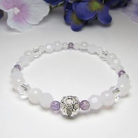 誕生石ブレス Pure White 2月