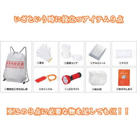【送料無料】 備えて安心防災9点セット  防災グッズ 防災セット 防災リュック 避難リュック 避難グッズ 1人用 災害対策 防災用品 避難用品 持ち出し 袋 安全 簡易 緊急時 保管