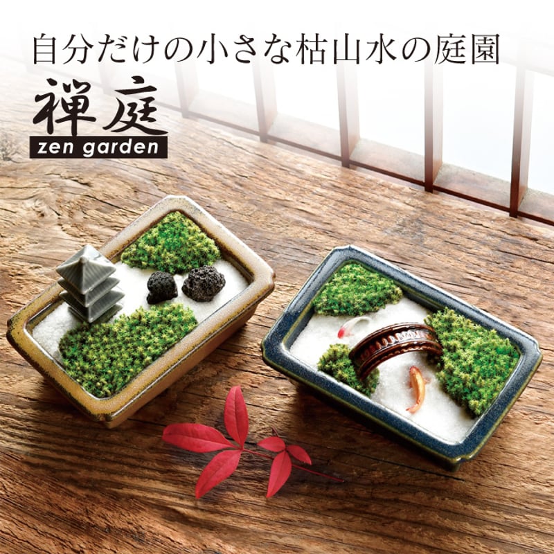 禅庭 zen garden kit 苔栽培キット スナゴケ 枯山水 キット 箱庭