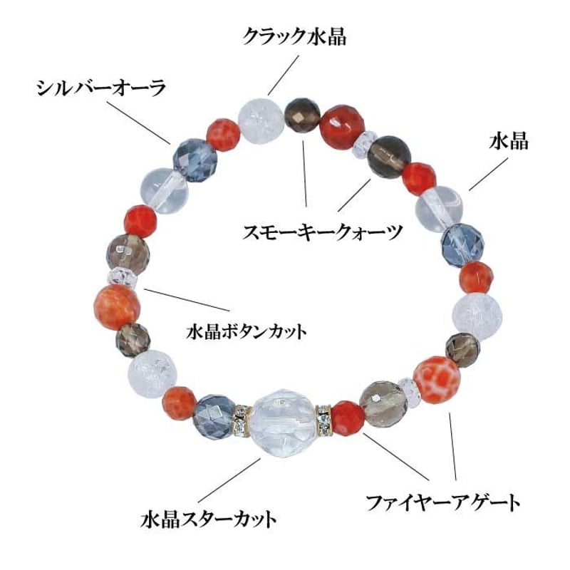 厄除けブレスレット ST-2400【パワーストーン 数珠 魔よけ 魔 厄除けブレスレット ST-2400【パワーストーン 数珠 魔よけ 魔