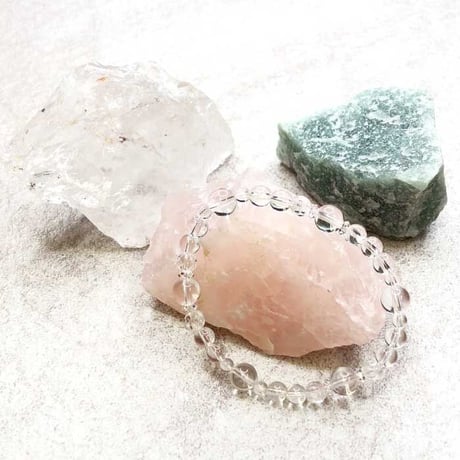 誕生石ブレスレット 水晶（クォーツ）【水晶（クォーツ）4月生まれ 天然石 誕生石 パワーストーン ブレスレット 開運 魔除け 浄化 自己能力の解放 レディース メンズ】