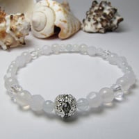 誕生石ブレス Pure White 3月