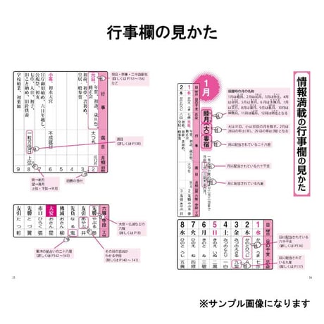 【過去年版】こよみを使って年中行事を楽しむ本 2025 神宮館 暦 高島暦  年中行事を楽しむ本 令和7年 2025年 運勢 吉方位 日取り カレンダー 年中行事 B6判 フルカラー