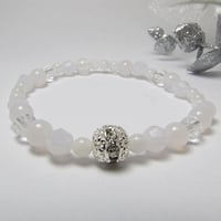誕生石ブレス Pure White 6月
