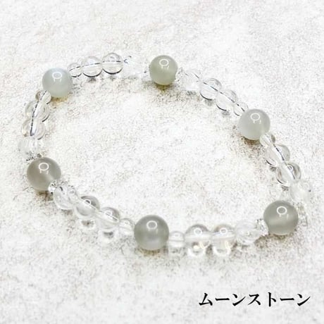 誕生石ブレスレット ムーンストーン【ムーンストーン 6月生まれ 天然石 誕生石 パワーストーン ブレスレット 恋愛運 浄化 開運 魔除け レディース メンズ】
