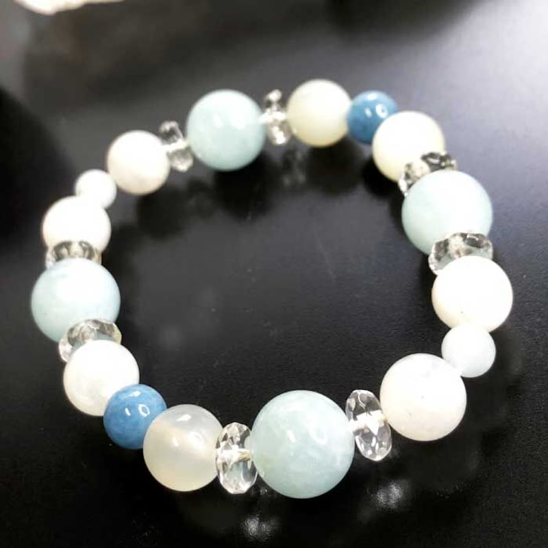 健康運アップ開運ブレスレット　19センチ 美容運・健康運ブレスレット AS-1358【パワーストーン 健康運