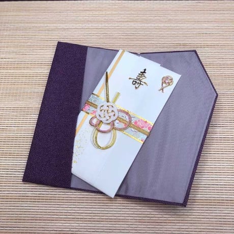 一越鮫小紋金封ふくさ 3種 紫 エンジ グリーン 袱紗 ふくさ 慶弔両用 メンズ レディース 男性用 女性用 男女両用 慶事用 弔事用 結婚式 葬式 ご祝儀 不祝儀 日本製